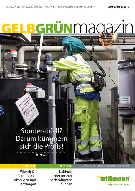 Titelseite GelbGrün Magazin 01/2019 von Wittmann