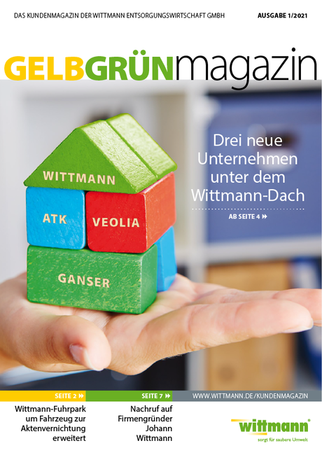Titelbild Gelb Grün Magazin Ausgabe 1/2021